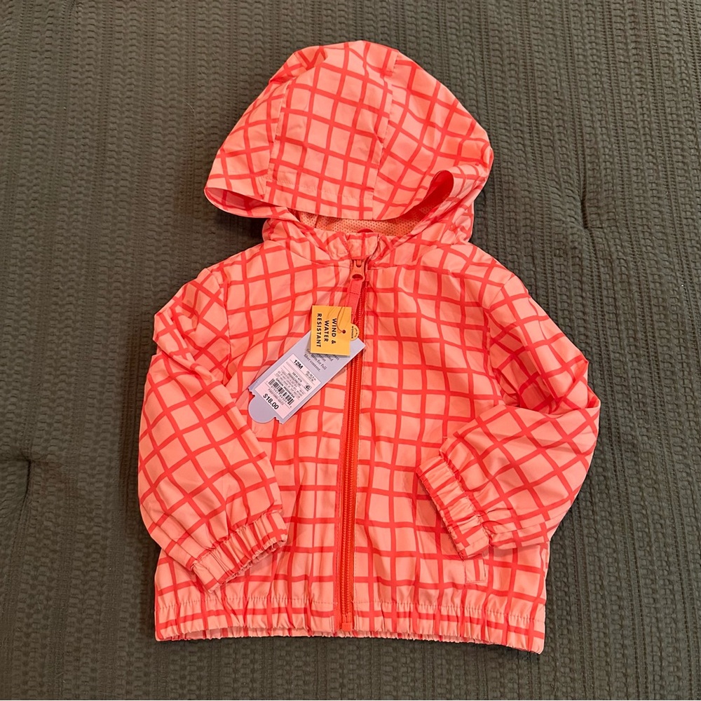 NWT Cat & Jack Baby Hooded Jacket, 12m